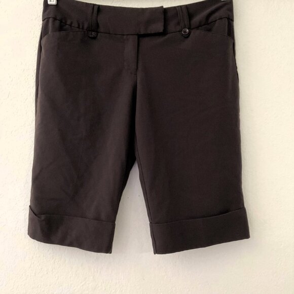 TRACY EVANS  BERMUDA DRESS SHORTS CAPRIS (Flaw) - Picture 1 of 8